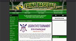 Desktop Screenshot of edinabaseball.org